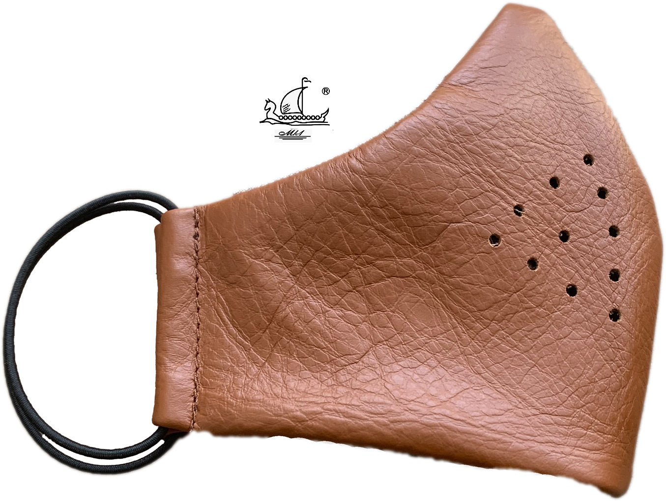 Leather mask with cotton lining, filter pocket and nose support Mk1/4-1