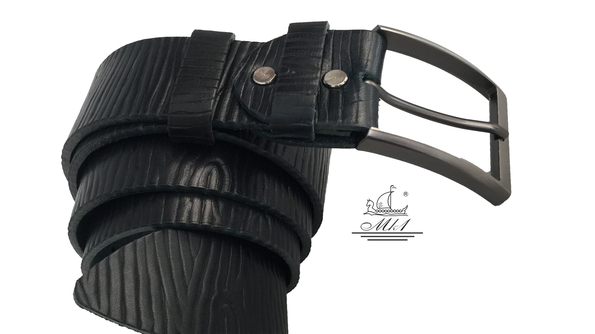 Z2752/40m-dr Hand made leather belt