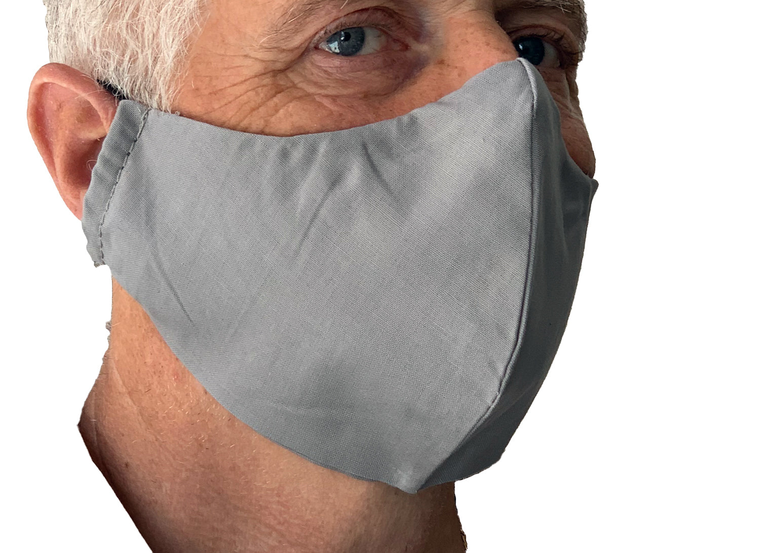 Mask from multi-purpose washable cotton with filter pocket and nose support Mk1/2-1abc