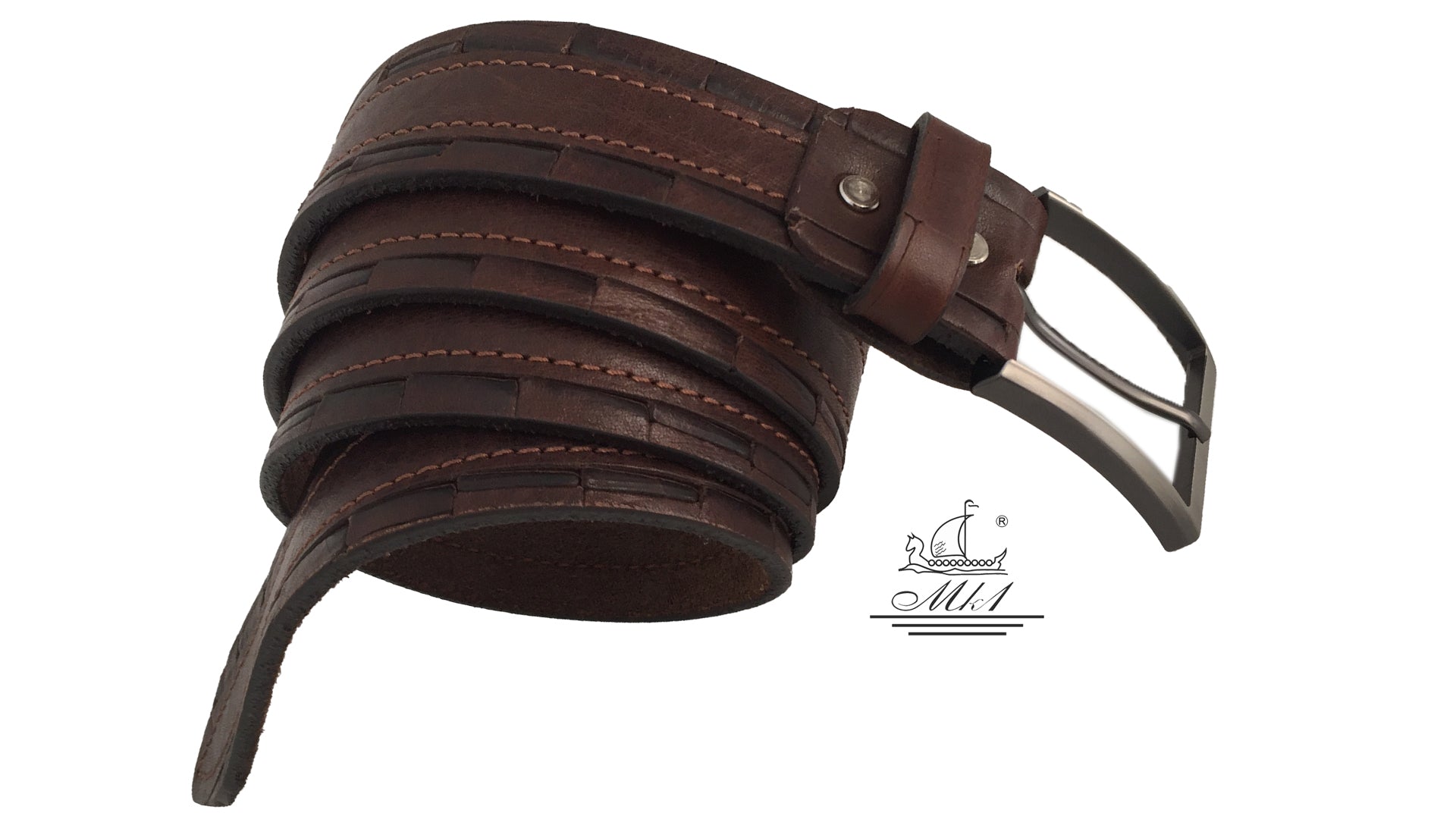 Z2752/40k-krp-g Hand made leather belt